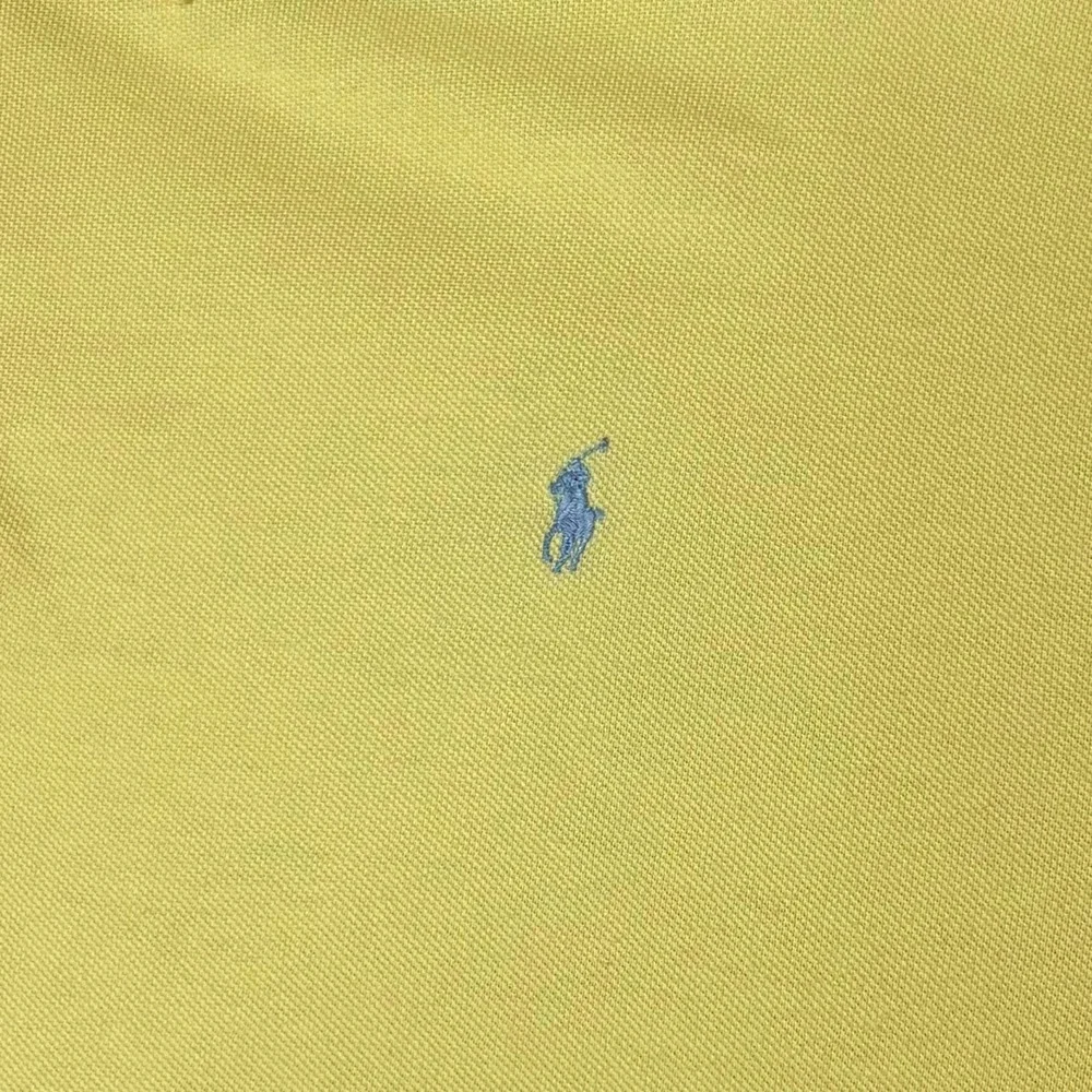 Polo Ralph Lauren Mens Big 2X Yellow Short Sleeve‎ Pique Polo Shirt Hi-Lo Hem